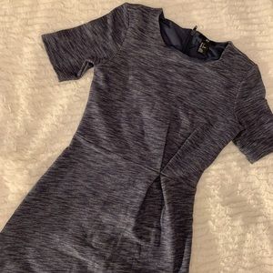 Gray Blue Office dress